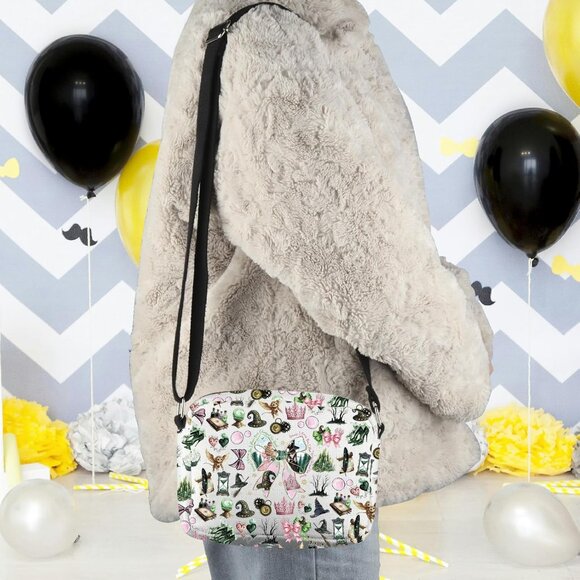 Musical Theater Crossbody Bag Unisex Canvas Gift for Witch Love Fan - Picture 5 of 7